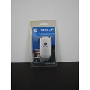GE LED Book Light 17205 Silver Adjustable Clip Reading Light New Sealed
